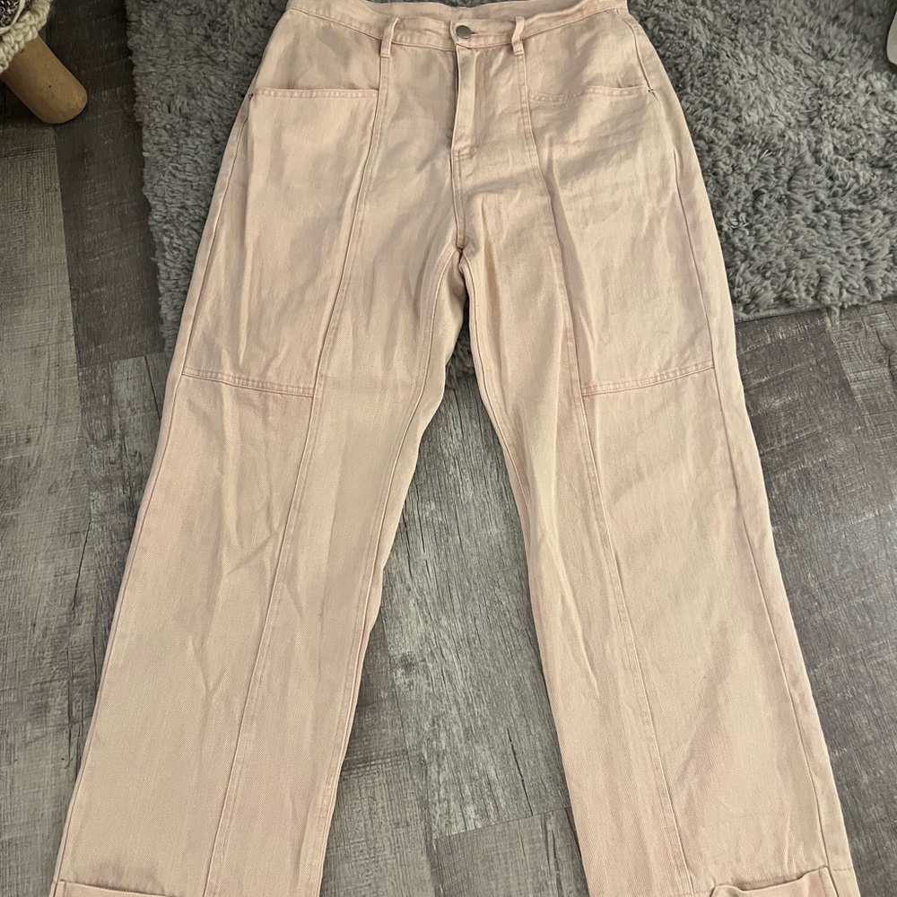 Francesca’s light pink/peach Straight Leg Pants